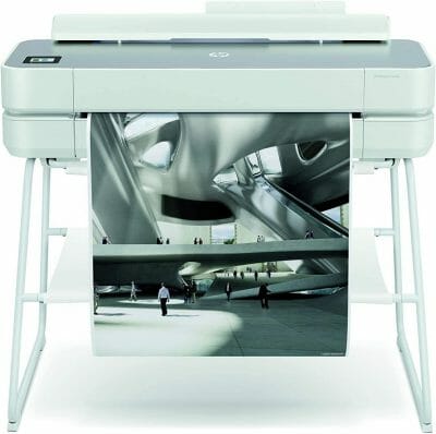 HP DesignJet Studio Steel 24" Plotter 5HB12C HP DesignJet Studio Steel impresora plotter inalámbrica de gran formato, 24 pulgadas, con diseño de acero de alta tecnología (5HB12C) 