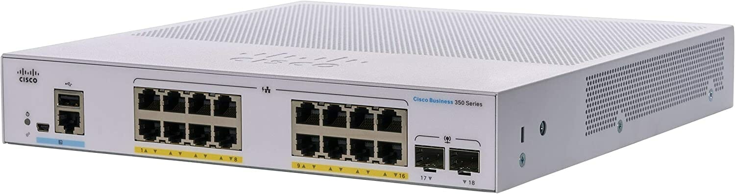 Cisco CBS350-16FP-2G 16 Puertos Gigabit PoE+ gestionado CBS350-16FP-2G-NA