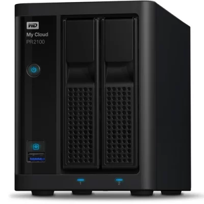WD My Cloud Pro Series Bay NAS Server (2 x 6TB) 12TB WDBBCL0120JBK-NESN