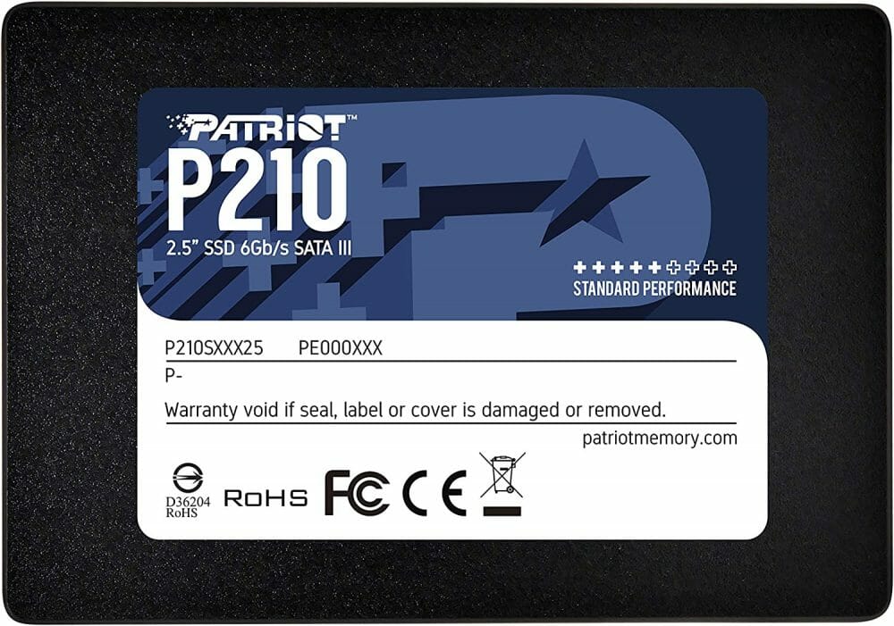 PATRIOT P210 SATA 3 1TB SSD 2.5 pulgadas P210S1TB25