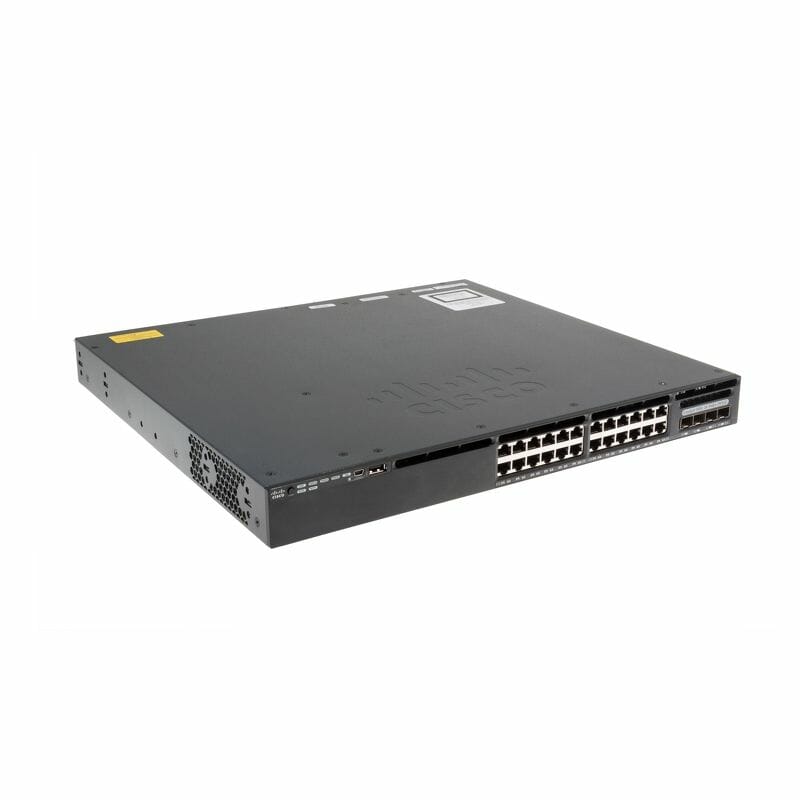 Cisco Catalyst 3650 Switch 24 Port PoE 2x10G Uplink LAN Base WS-C3650-24PD-L