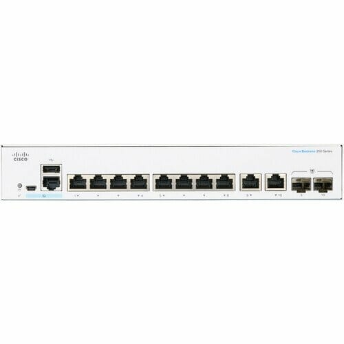 Cisco CBS250-8T-E-2G 8-Port Smart Switch CBS250-8T-E-2G-NA