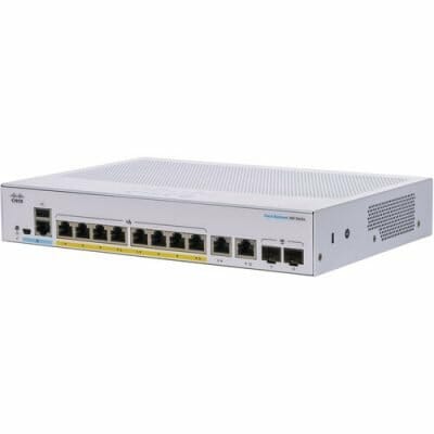 Cisco CBS350 8-Port Gigabit PoE+ Managed 120W CBS350-8FP-E-2G-NA