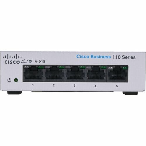 Cisco CBS110-5T-D 110 Series Unmanaged 5-Port CBS110-5T-D-NA