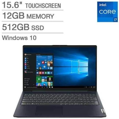 HP Portátil de 15,6 pulgadas, Intel Core i7-1165G7, pantalla táctil IPS FHD  (1920 x 1080), gráficos Intel® Iris® X, duración de la batería de 9 horas