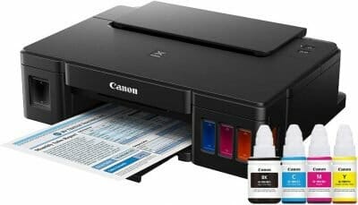 Canon Pixma G1110 - Impresora de Inyección de Tinta Continua, Mediano, Negro