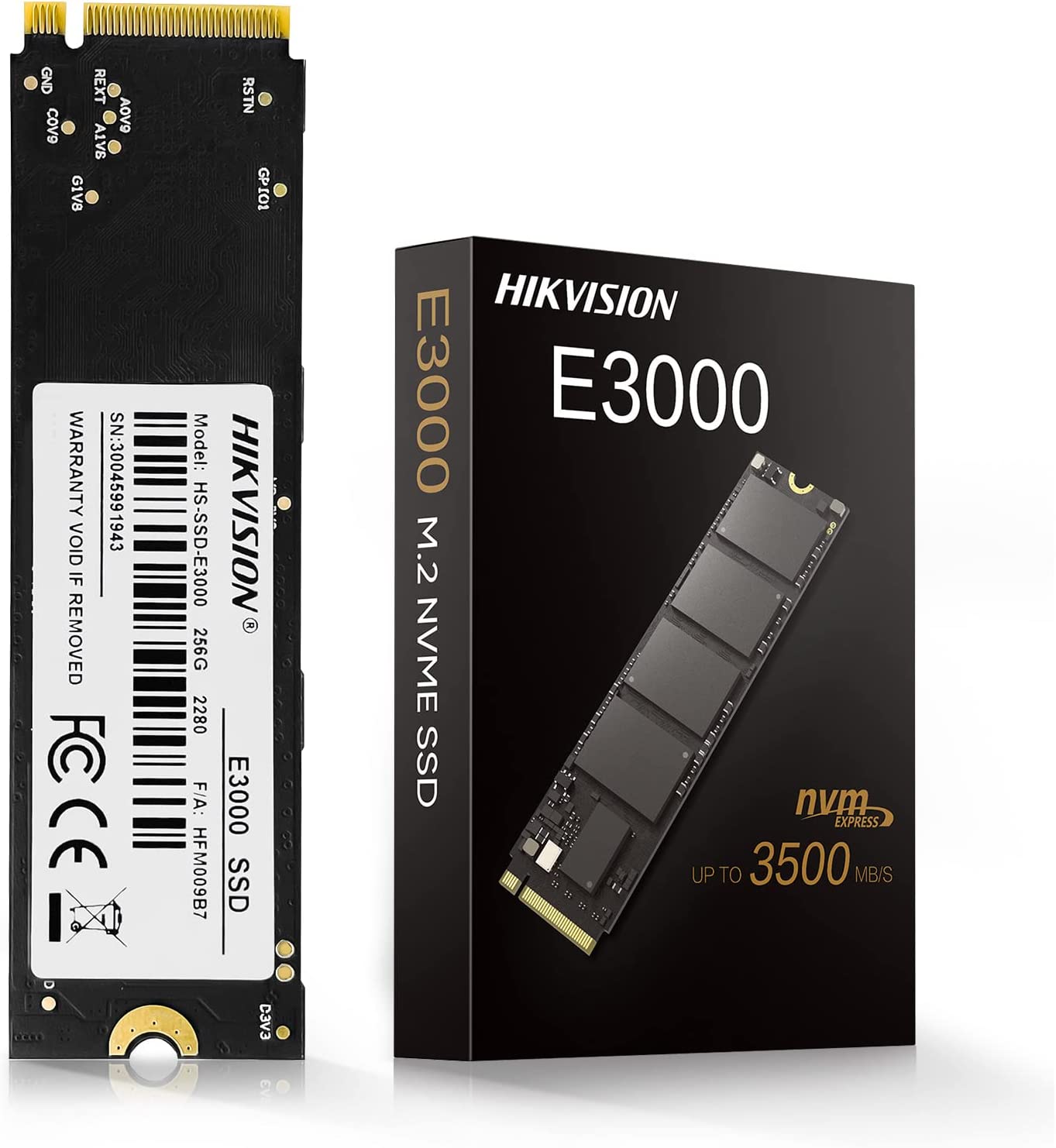 HIKVISION SSD 256 GB NVMe M.2 2280 HS-SSD-E3000-256GB