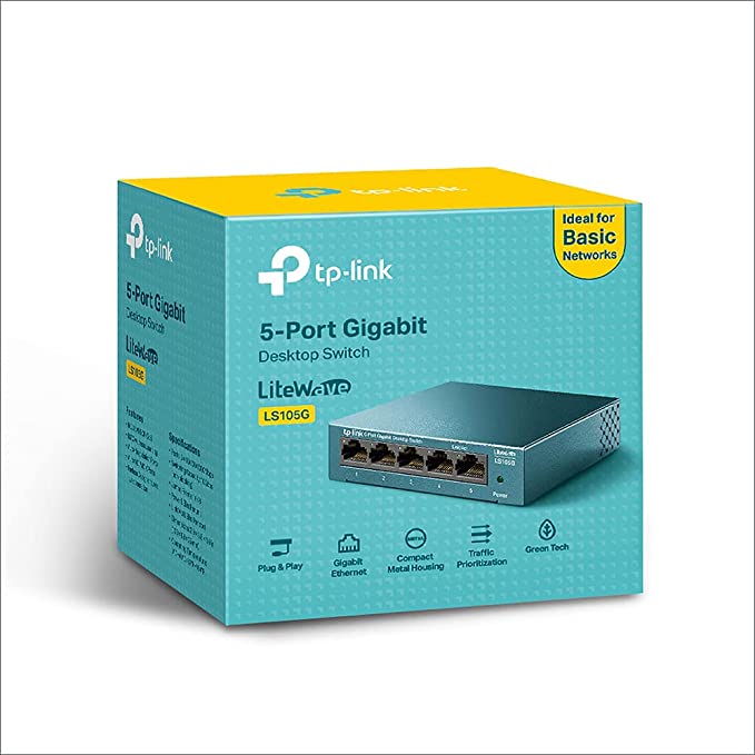 TP-Link Switch Ethernet 5 Puertos 10/100/1000 LS105G