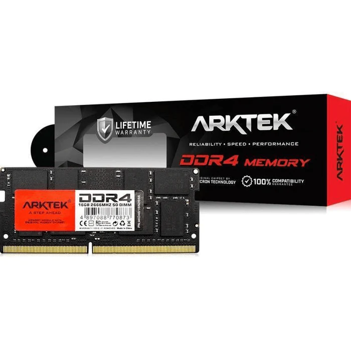 ARKTEK 16GB DDR4 2666Mhz SODIMM AKD4S16N2666