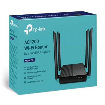 TP-Link Archer C64 AC 1200 DOBLE BANDA 4 ANTENAS ARCHER C64