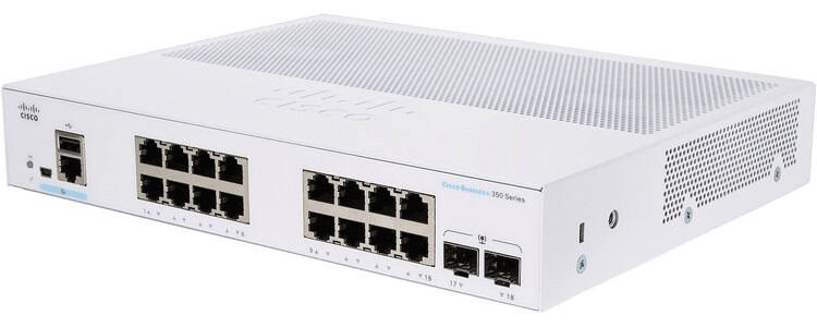 Cisco Business CBS350 16 puertos 2x1G SFP CBS350-16T-2G-NA
