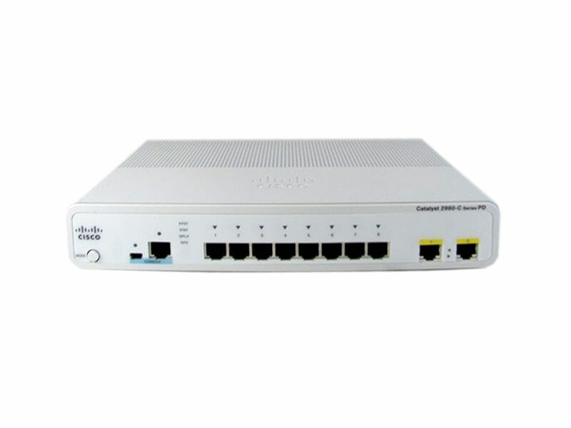 Cisco Catalyst 2960CPD Switch 8 FE 2 x 1G Uplink WS-C2960CPD-8TT-L