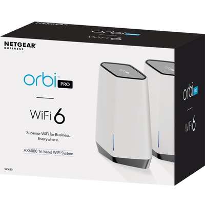 NETGEAR Orbi Pro WiFi 6 Mesh System SXK80-100NAS