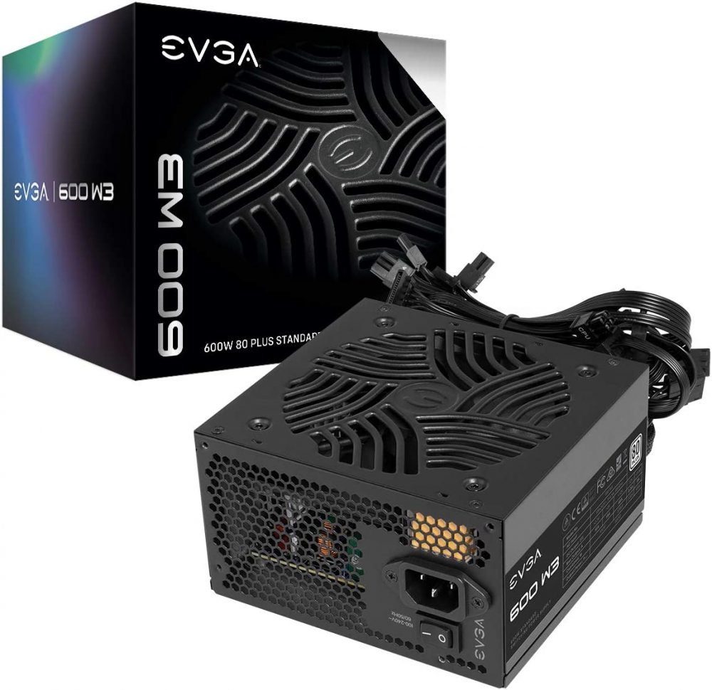 EVGA 600W W3 WHITE 80+ POWER SUPPLY EVP-100-W3-0600-K1