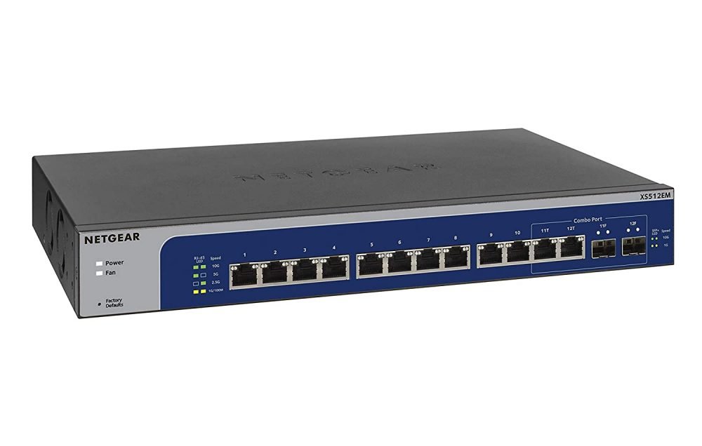 NETGEAR Switch Multi-Gigabit Plus 12 puertos 10G XS512EM-100NAS