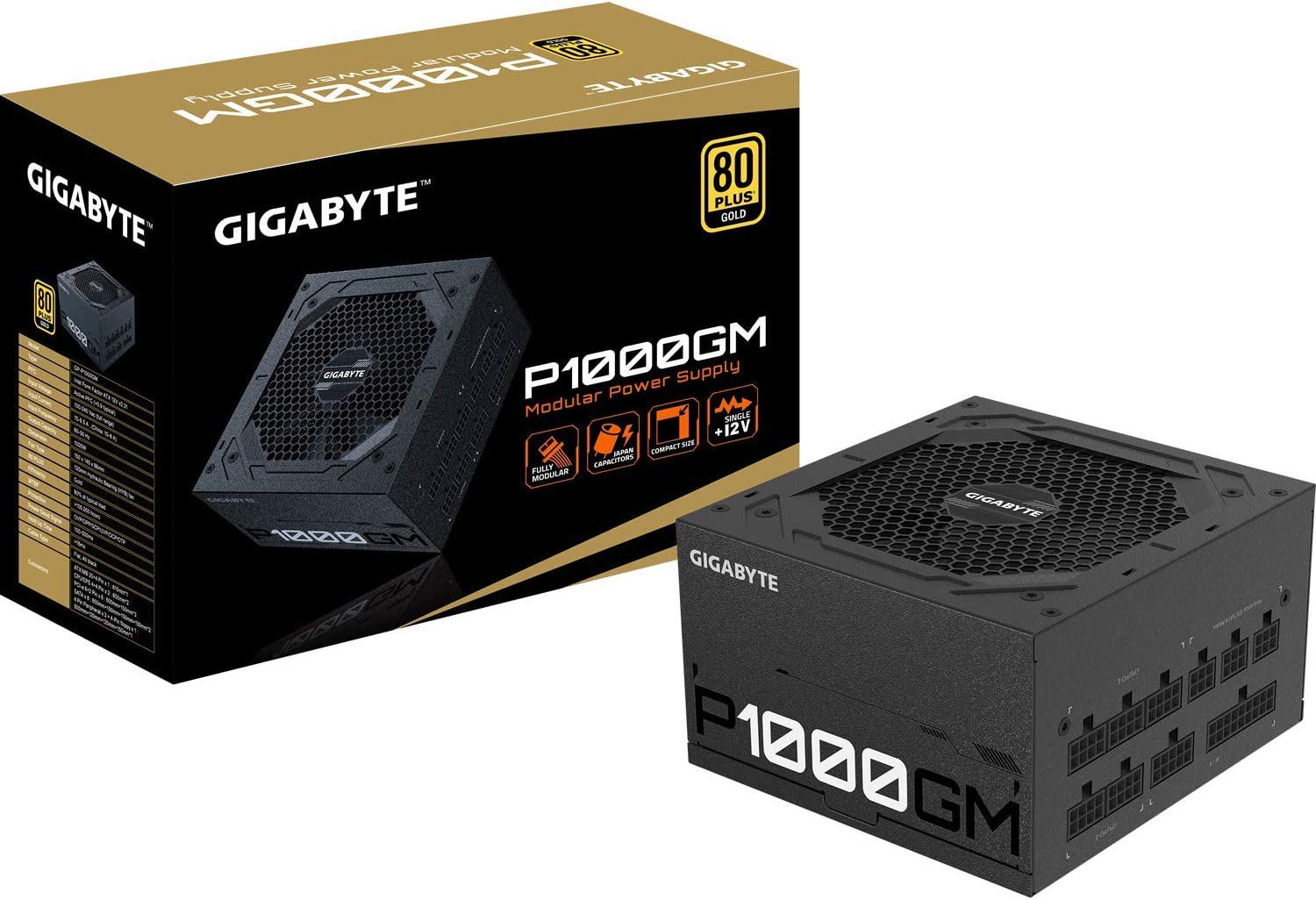 Gigabyte 1000W fuente 80 Plus Gold certificada P1000GM