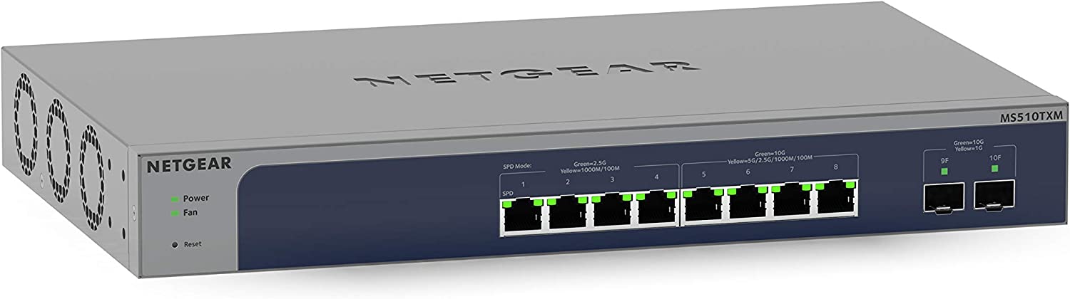 NETGEAR Switch 8-Port ULTRA60 PoE++ Multi-Gigabit 2.5G MS108EUP-100NAS