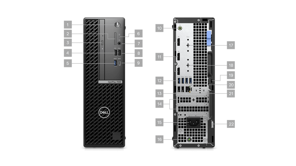 DELL OPTIPLEX 7000 I7-12700 8GB 1TB-SATA SFF 4FDKX