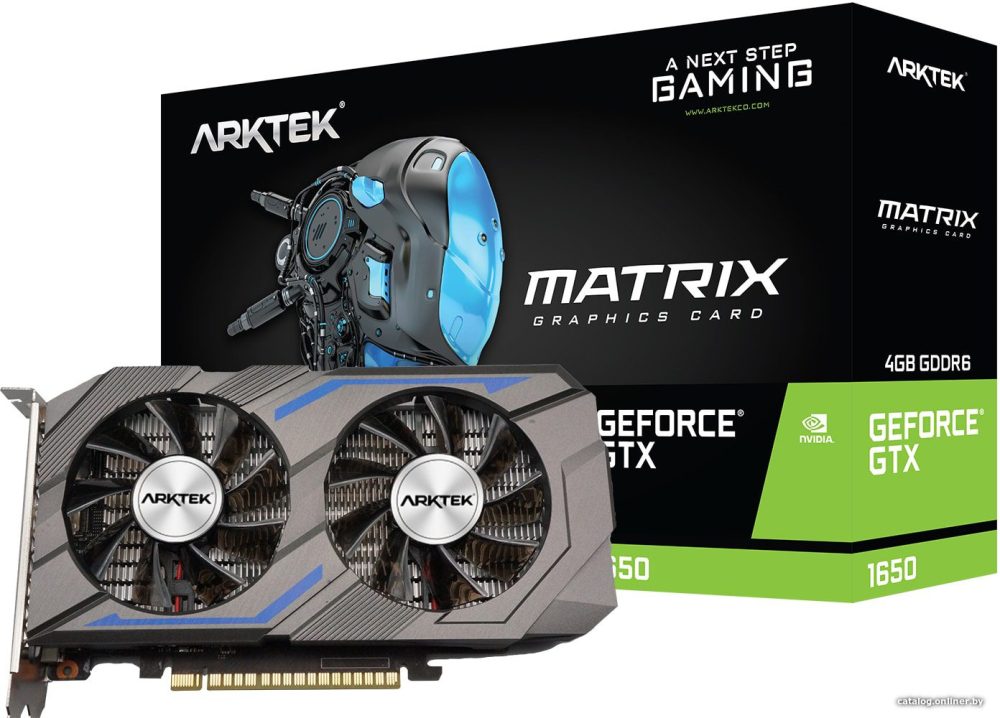 ARKTEK GEFORCE GTX1650 GDDR6 Dual Fan 4GB 128-Bit AKN1650D6S4GH1