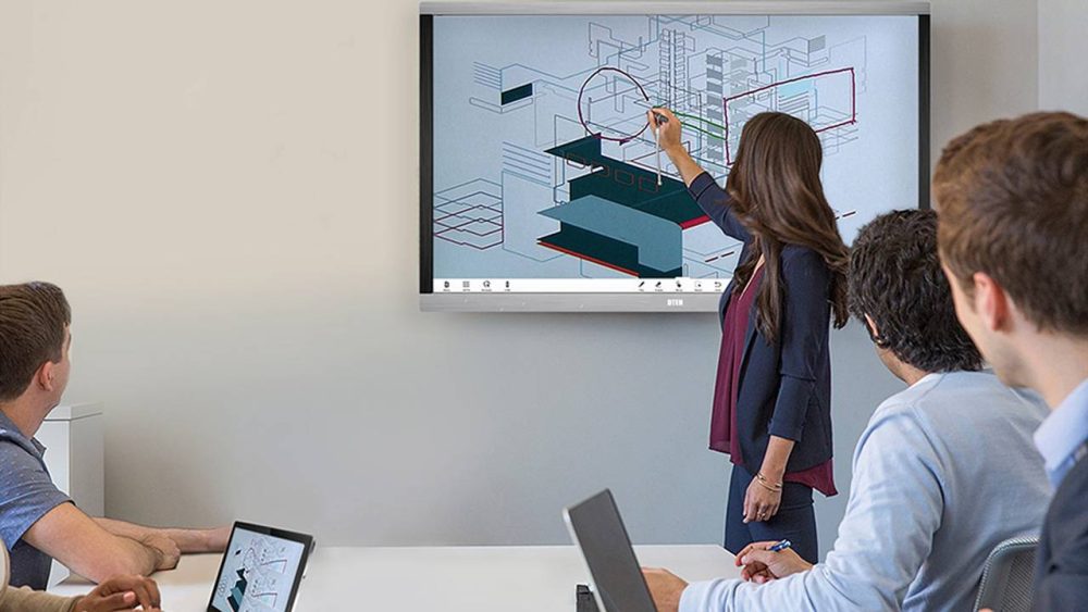 ADTEN D7 Dual 55" All-In-One Interactive Whiteboard Display DB70455DSBUN