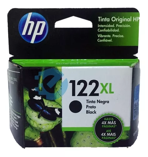 HP Cartucho tinta negra 122XL alta capacidad CH563HL)