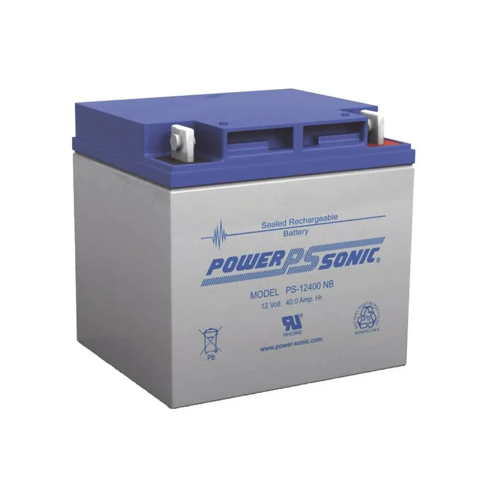 Power Sonic Batería de Respaldo 12V – 40Ah PS-12400-NB