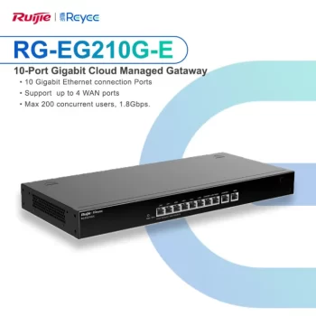 RUIJIE/REYEE ROUTER GESTION CLOUD 10 GB (6 X LAN, 1 X WAN Y 3 X LAN/WAN RGEG210GE