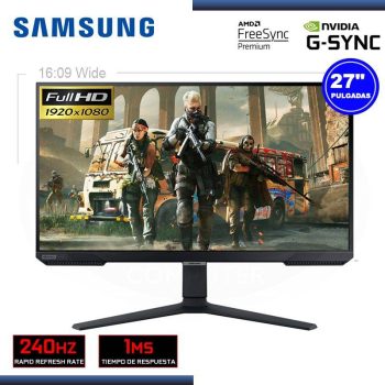 SAMSUNG MONITOR 27" G4 ODYSSEY FHD CON PANEL IPS 240 Hz LS27BG402ENXGO