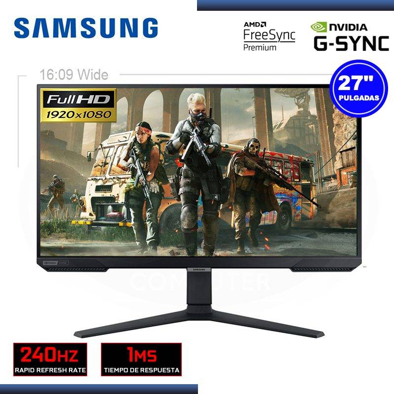 Monitor Odyssey G4 25 FHD 240Hz con panel IPS