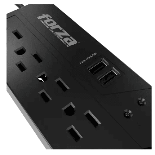 FORZA REGULADOR1000VA/500W 4 TOMAS 2 PUERTOS USB FVR-1011USB