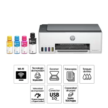 HP Smart Tank 580 Impresora Multifuncional 1F3Y2A