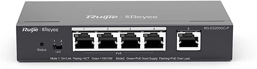 RUIJIE/REYEE 5-Port Gigabit Smart Cloud PoE Switch RG-ES205GC-P