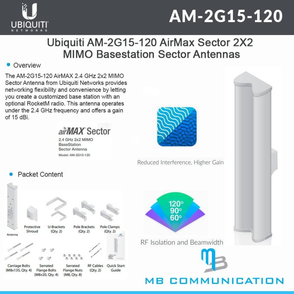 Ubiquiti AirMax Base Station AM-2G15-120