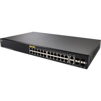 Cisco SF350-24P 350 Series 24-Port PoE+ SF350-24P-K9-NA