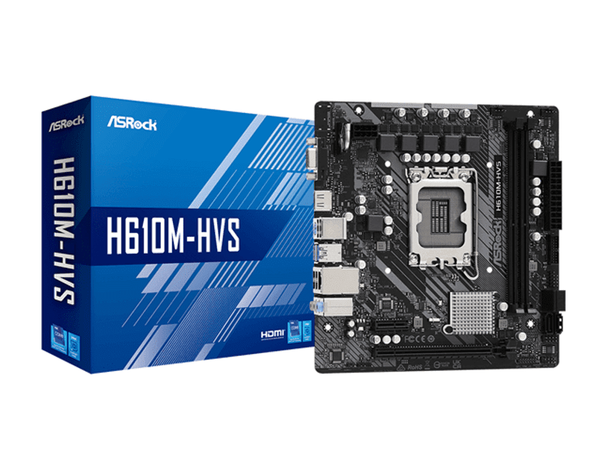 ASROCK Intel H610M-HVS LGA 1700 90-MXBHT0-A0UAYZ