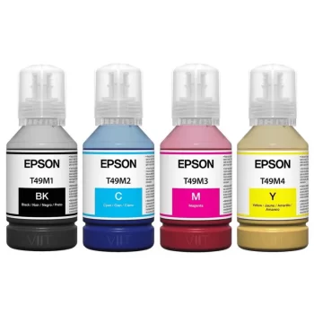 EPSON T49 para impresoras F570 y F170. Produce impresiones duraderas y colores vibrantes con las tintas de sublimación originales EPSON