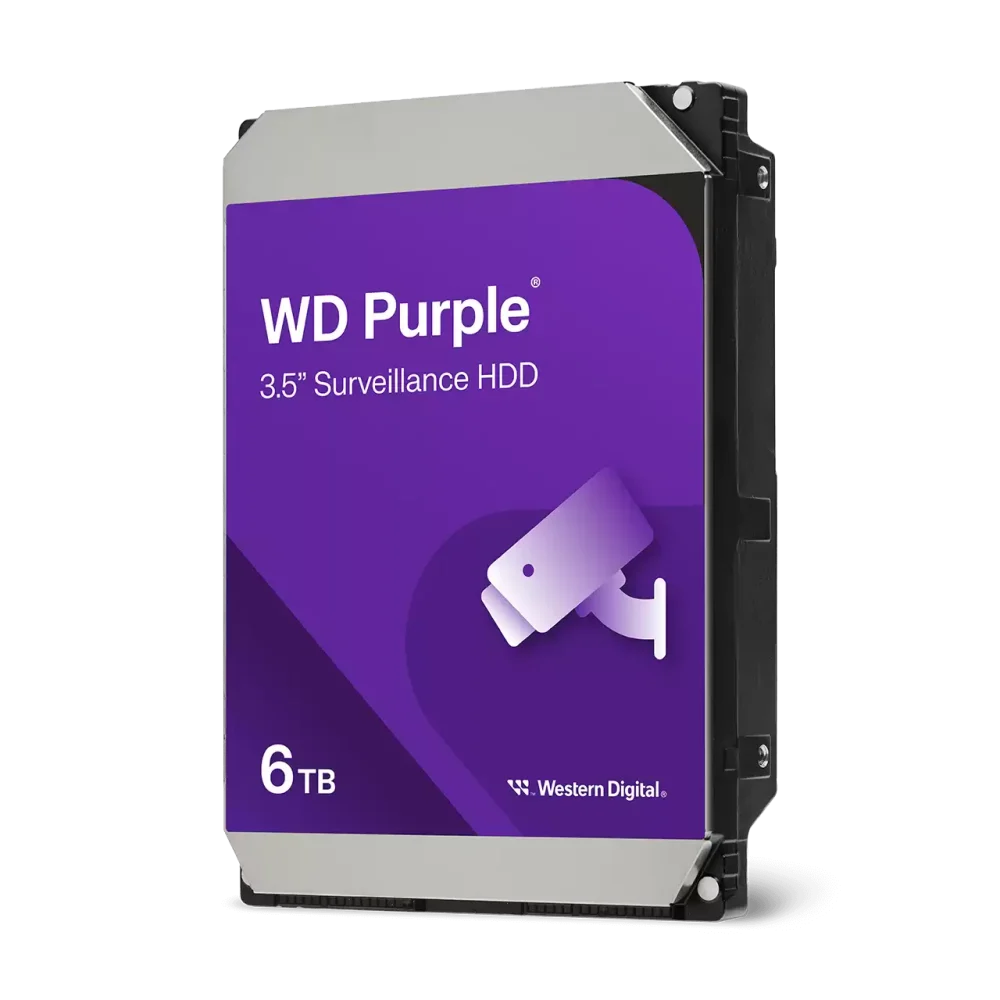 Western Digital DISCO DURO VIGILANCIA PÚRPURA 6TB WD64PURZ