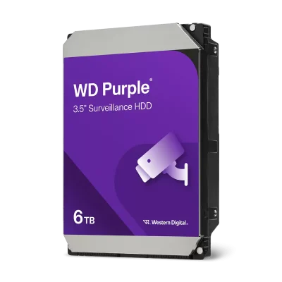 Western Digital DISCO DURO VIGILANCIA PÚRPURA 6TB WD64PURZ