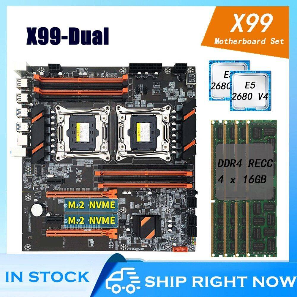 Combo X99 Dual E5 2680 64GB DDR4 Server Combo