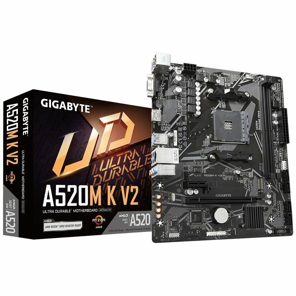 GIGABYTE TARJETA MADRE AMD A520 A520MKV2