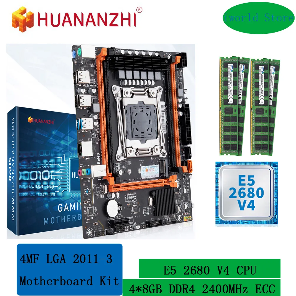 Combo HUANANZHI X99 LGA 2011- Intel E5 2680 32GB DDR4