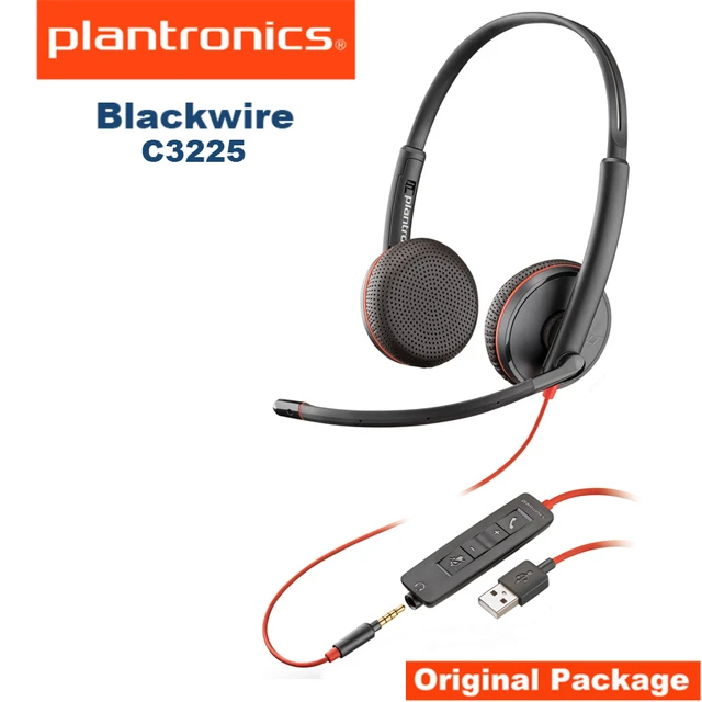 PLANTRONICS Micro Auricular Para PC Diadema BLACKWIRE C3225 Con