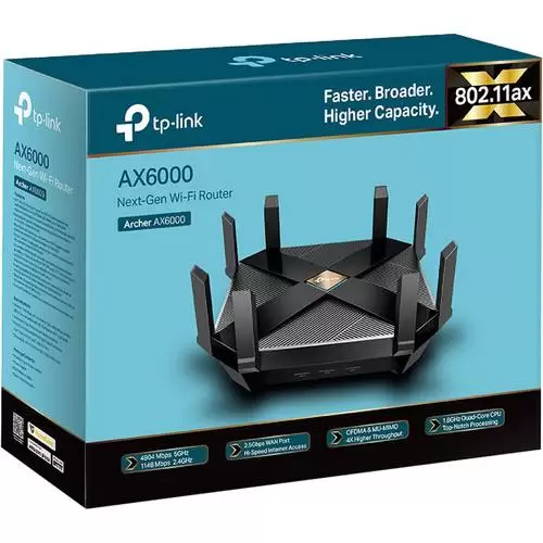 TP-LINK ROUTER WIFI-6 AX6000 GIGABIT Archer AX6000