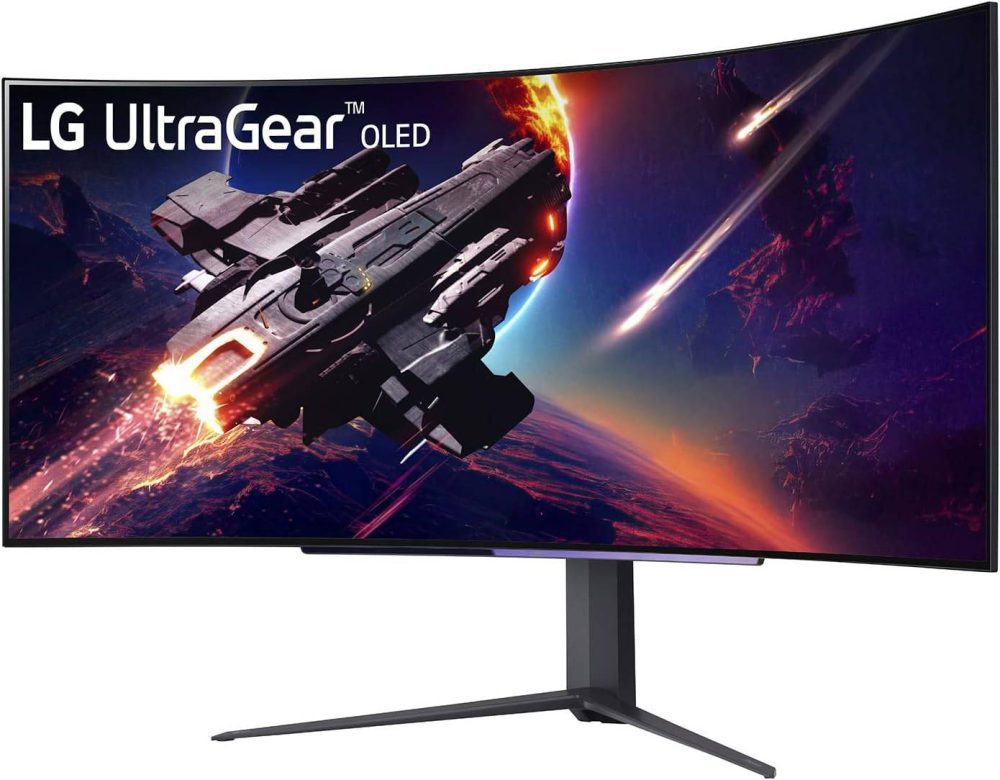 LG 45'' Ultragear OLED Curved Gaming Monitor WQHD 45GR95QE-B