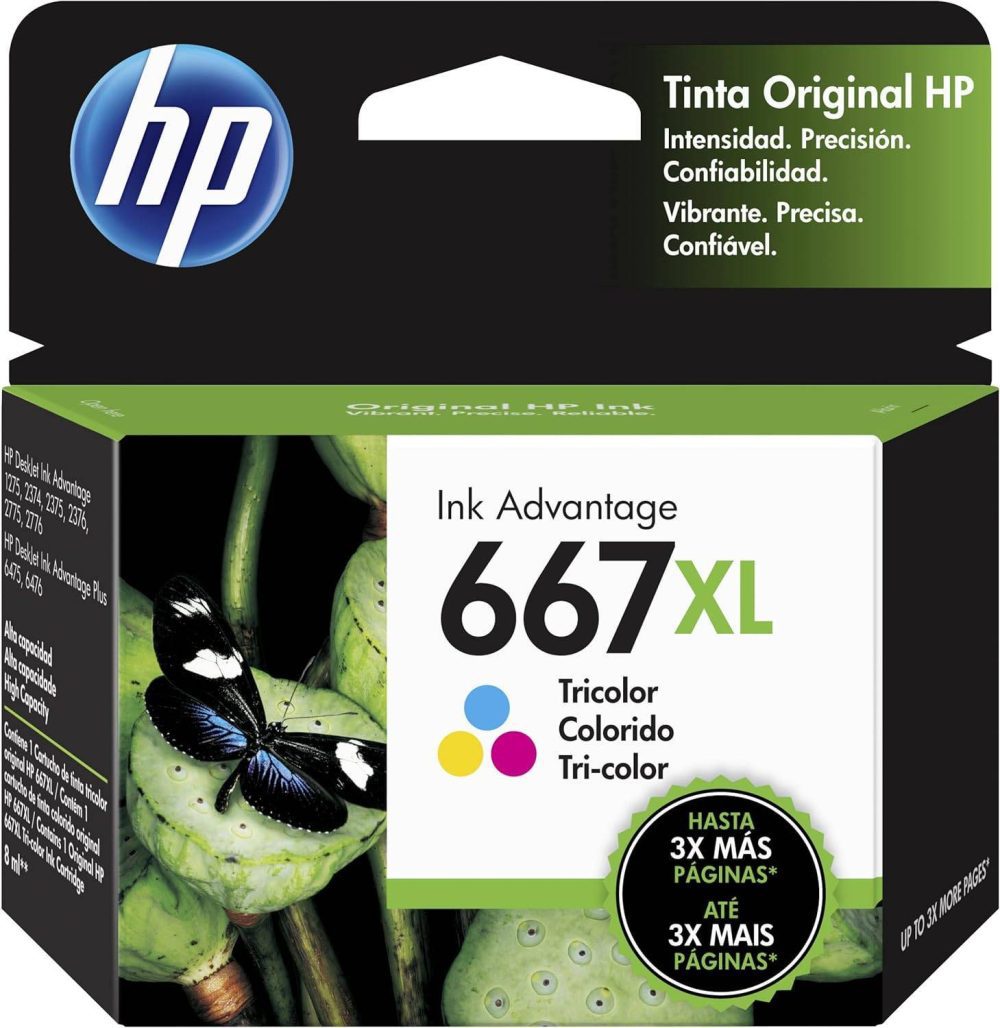 HP 667XL Tricolor Alto Rendimiento 3YM80AL