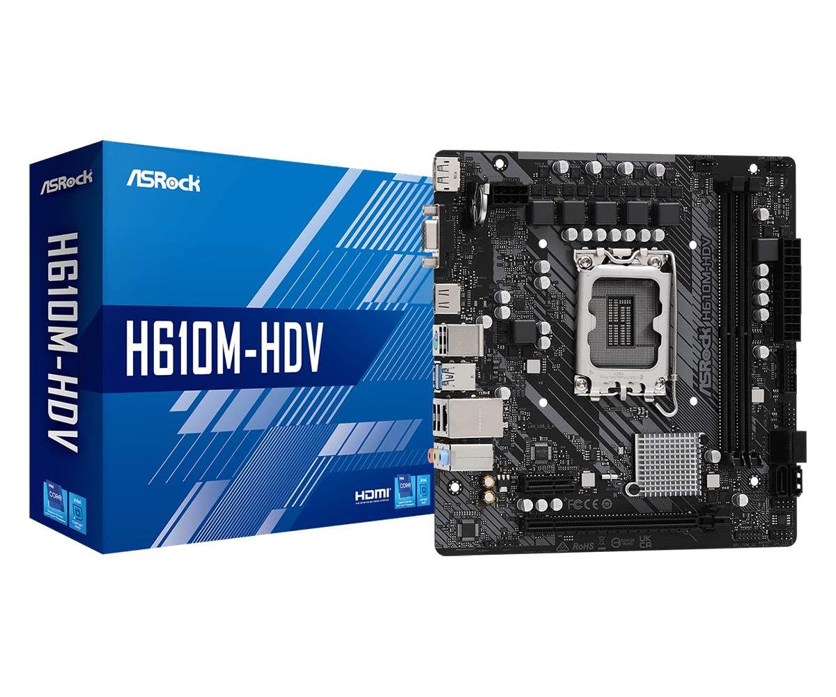 ASROCK H610M-HDV INTEL S1700 12TH 90-MXBHS0-A0UAYZ