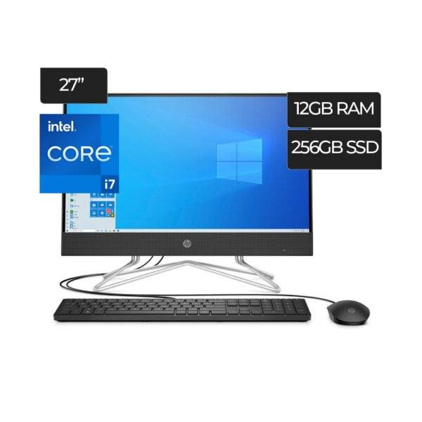 HP 27-CB1072 AIO I7 1255U 3.5GHZ 12GB DDR4 256GB SSD+1TB HDD 27FHD 577L1AA