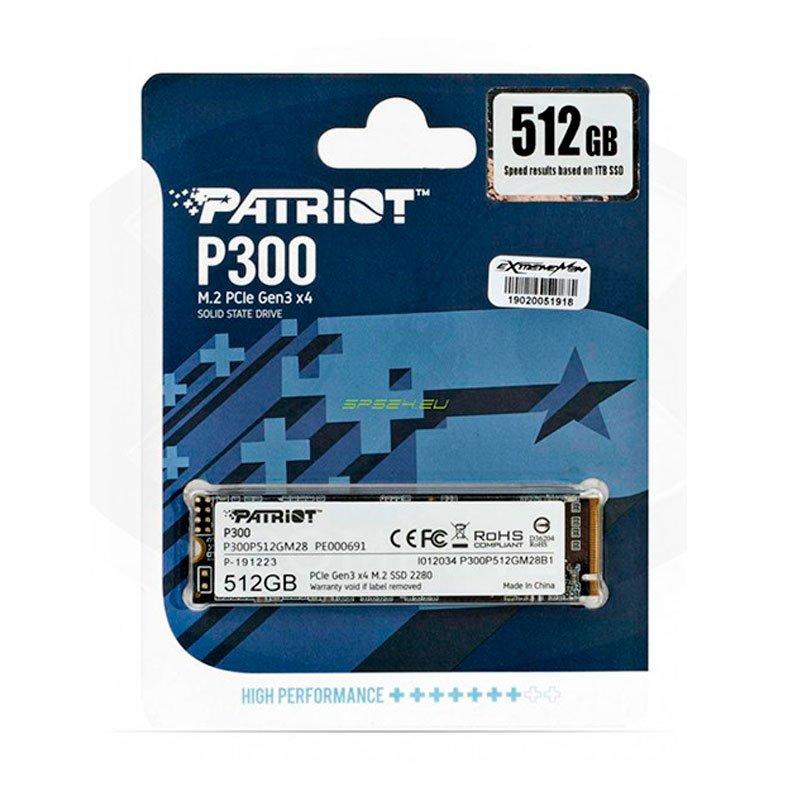 Patriot P300 M.2 PCIe Gen 3 x4 512GB SSD P300P512GM28