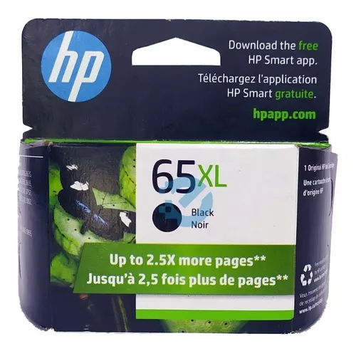 HP Cartucho 65XL negro alto rendimiento original N9K04AN