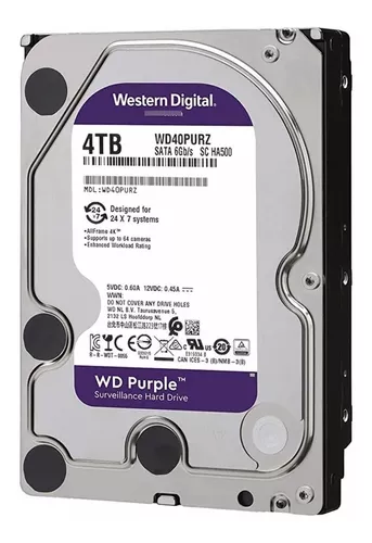 WD Purple 4TB Disco duro para video WD40PURX